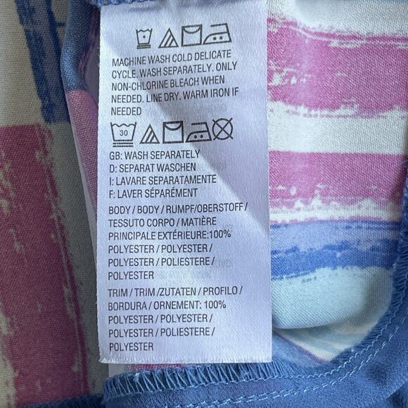 QVC Bob Mackie Blouse Womens Plus Size 1X Abstract Striped 3/4 Sleeve Artsy - Picture 6 of 10